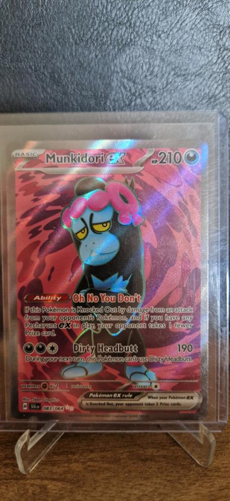 Munkidori ex 083/064 - Pokémon kaart, Ophalen of Verzenden, Zo goed als nieuw, Losse kaart