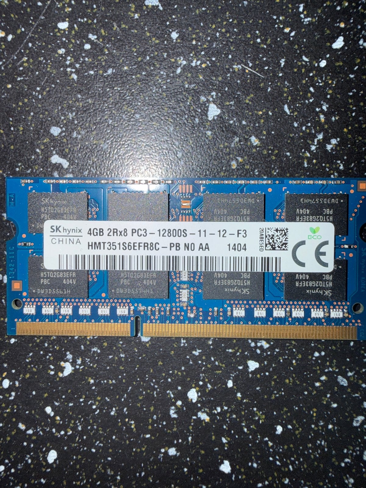 SK Hynix 4GB DDR3 Laptop RAM PC3-12800S, Gebruikt, DDR3, Ophalen of Verzenden, Laptop