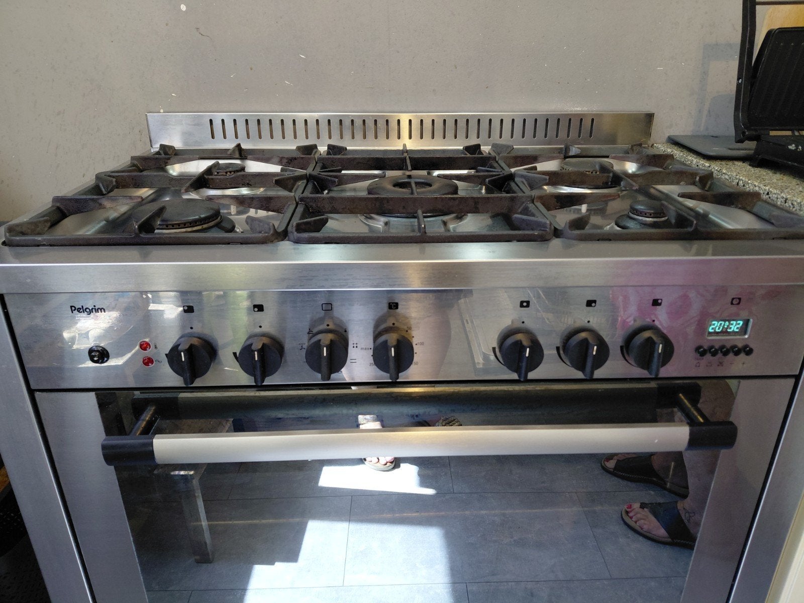 Pelgrim Fornuis met 5 Gasbranders en Oven, Witgoed en Apparatuur, Fornuizen, Ophalen, Gebruikt, 60 cm of meer, Gas