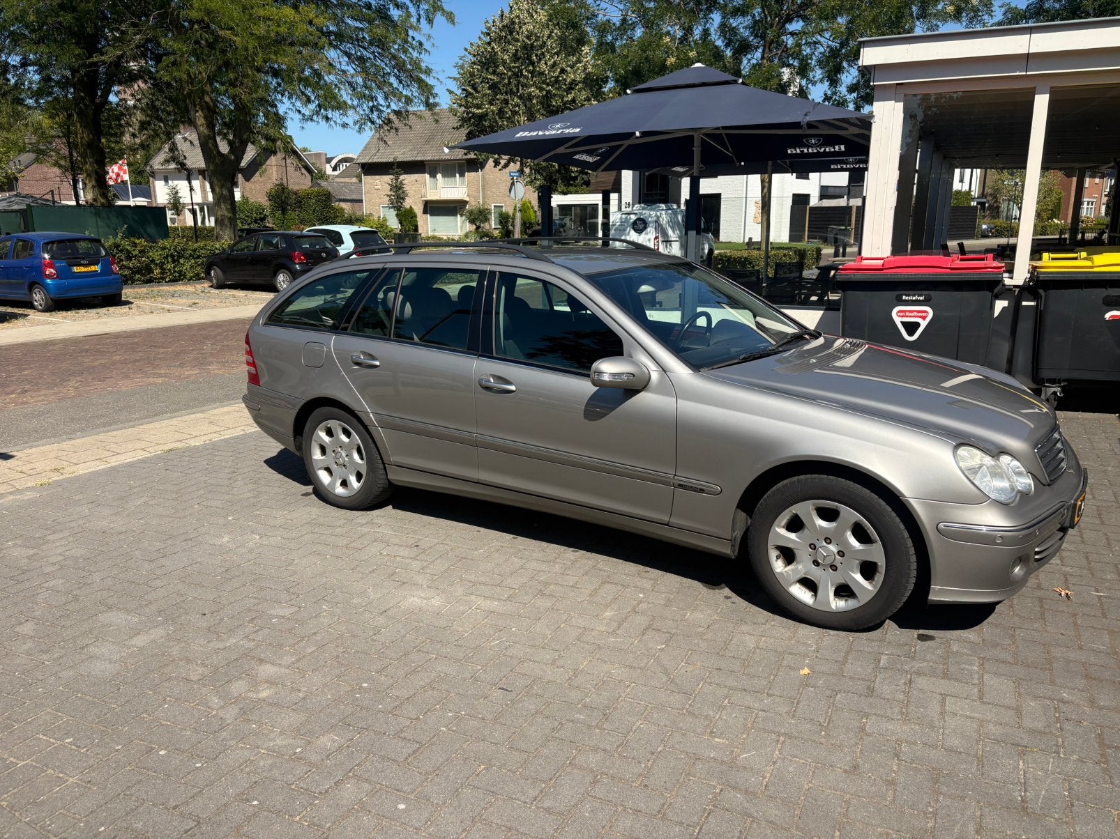Mercedes-Benz C-Klasse 1.8 C200 Kompr Combi AUT 2005 Grijs, Auto's, Automaat, Achterwielaandrijving, 4 cilinders, 1796 cc