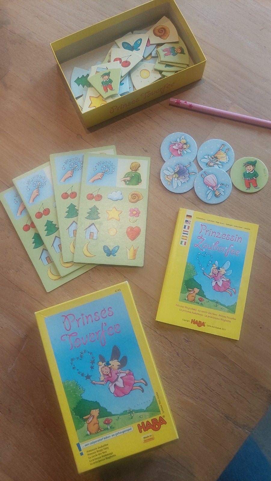 HABA Prinses Toverfee - Coöperatief teken- en geheugenspel, Een of twee spelers, Ophalen, Gebruikt, HABA