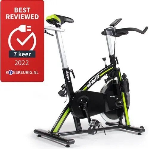 Spinningfiets met computer, hartslagmeter en bidonhouder, Ophalen, Zo goed als nieuw, Spinningfiets