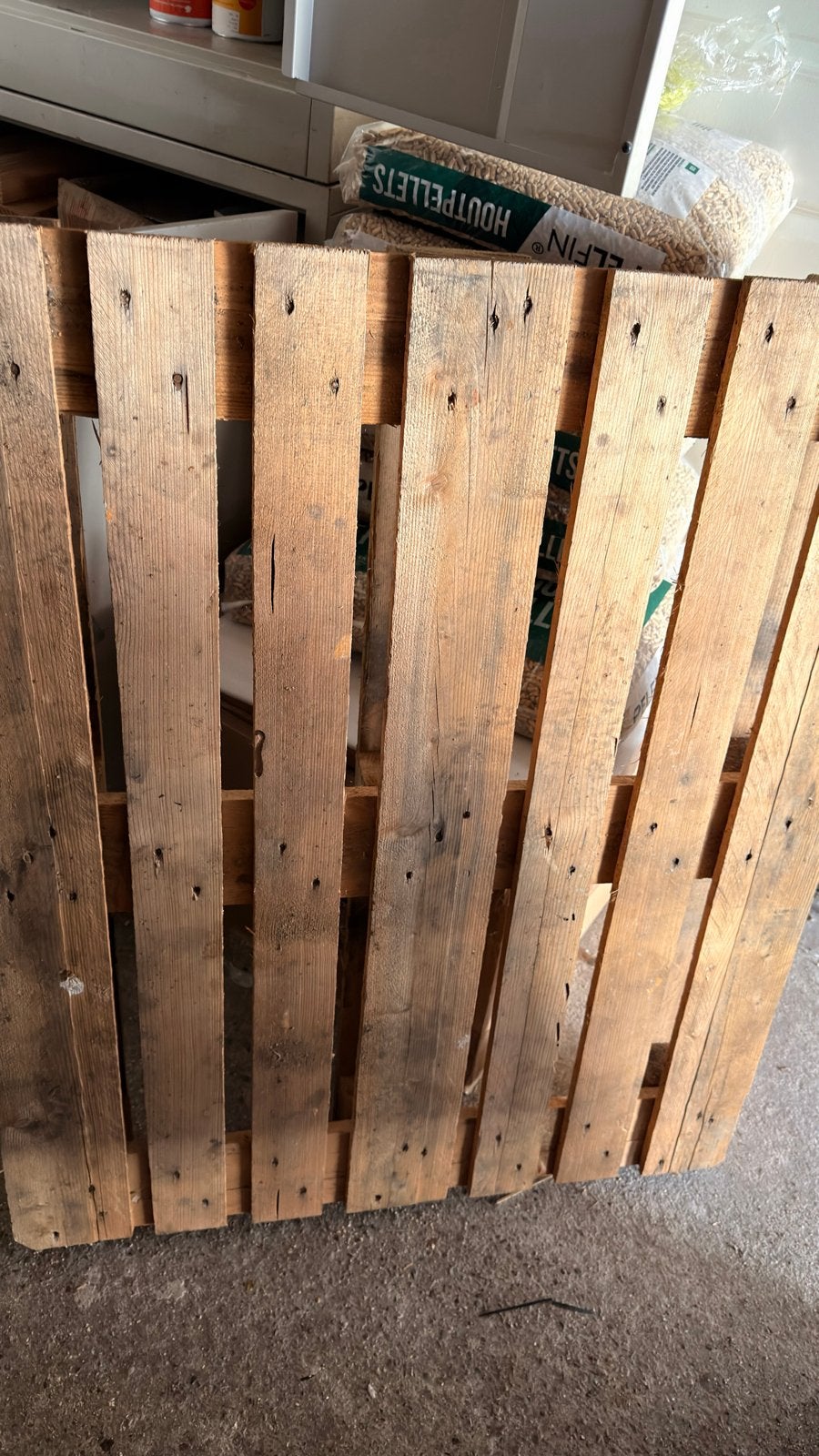 Gratis houten pallet, Ophalen, Gebruikt, 50 mm of meer, Pallet
