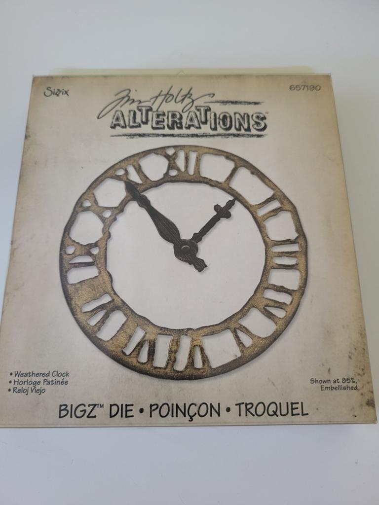 Sizzix Tim Holtz alternations Weathered clock, Hobby en Vrije tijd, Scrapbooking, Ophalen of Verzenden, Zo goed als nieuw, Frame of Mal