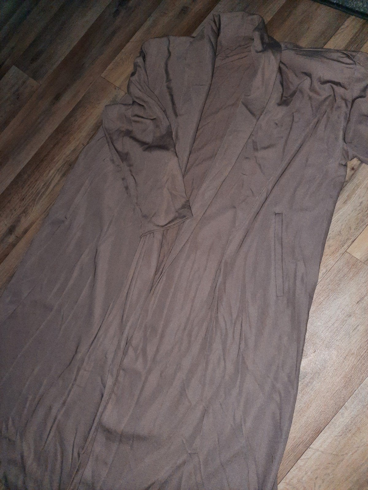 Lange dames zomer jas, Kleding | Dames, Jassen | Zomer, Ophalen of Verzenden, Zo goed als nieuw, Maat 46/48 (XL) of groter, Blauw