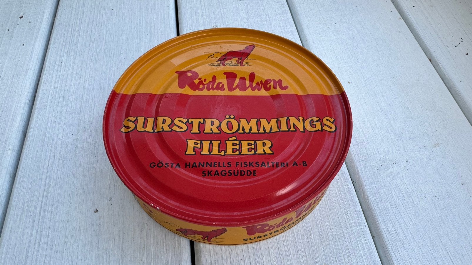 Surströmming  Röda Ulven fileer 400grams, Laatste Blikken!!!, Ophalen of Verzenden
