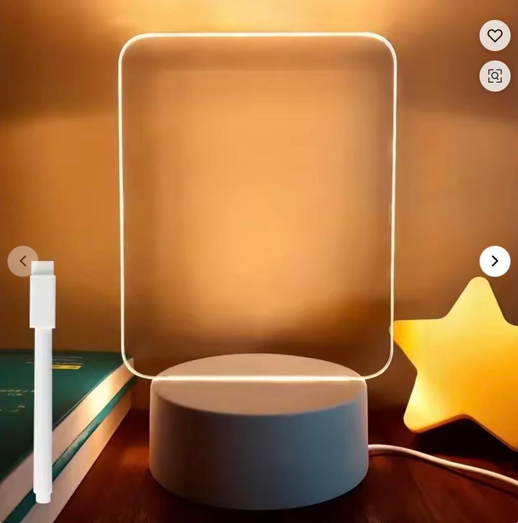 3D Nacht Lamp Acryl met Stift - Nieuw in doos, Huis en Inrichting, Lampen | Overige, Ophalen of Verzenden, Nieuw