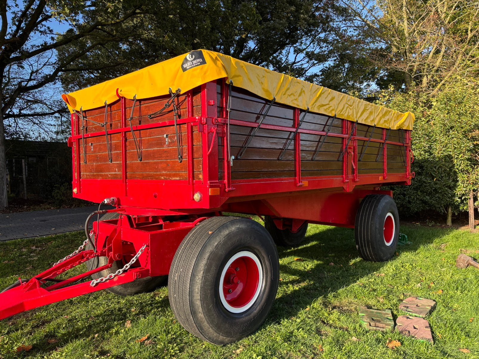 GEWE Graan Tarwe Mais Wagen aanhanger trailer oplegger, Ophalen, Transport
