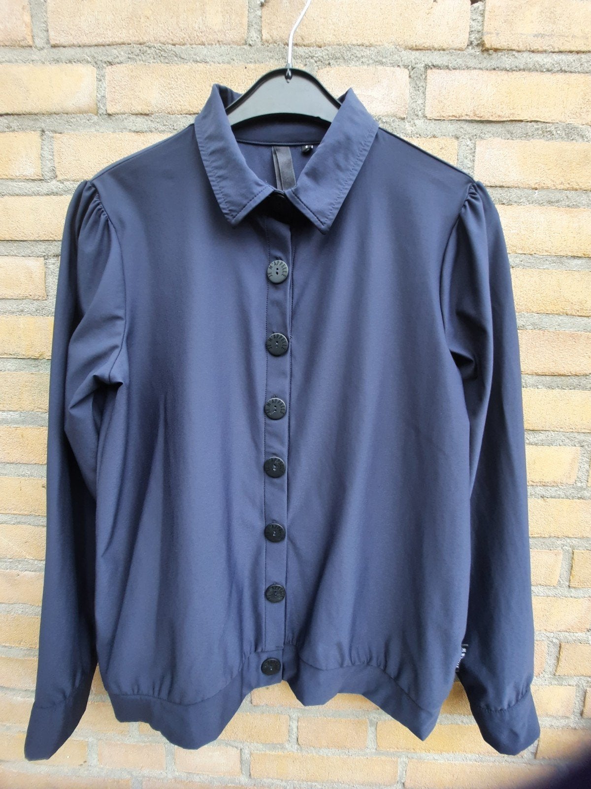 Blouse, blouson, dames, merk: je m'appelle, maat s, d.blauw, Kleding | Dames, Blouses en Tunieken, Maat 38/40 (M), Blauw, Je m'appelle