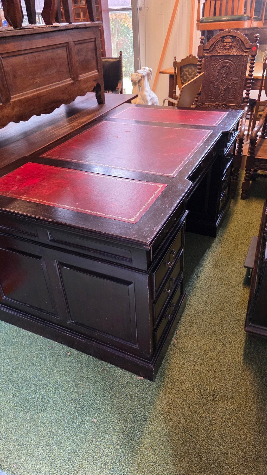 Chesterfield bureau, Ophalen, Keu of Ballen