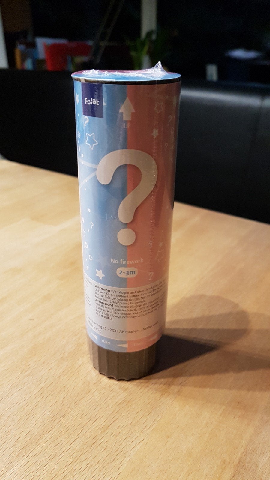 Gender Reveal Confetti Shooter - Meisje, Ophalen of Verzenden, Nieuw, Feestartikel, Geboorte of Huwelijk