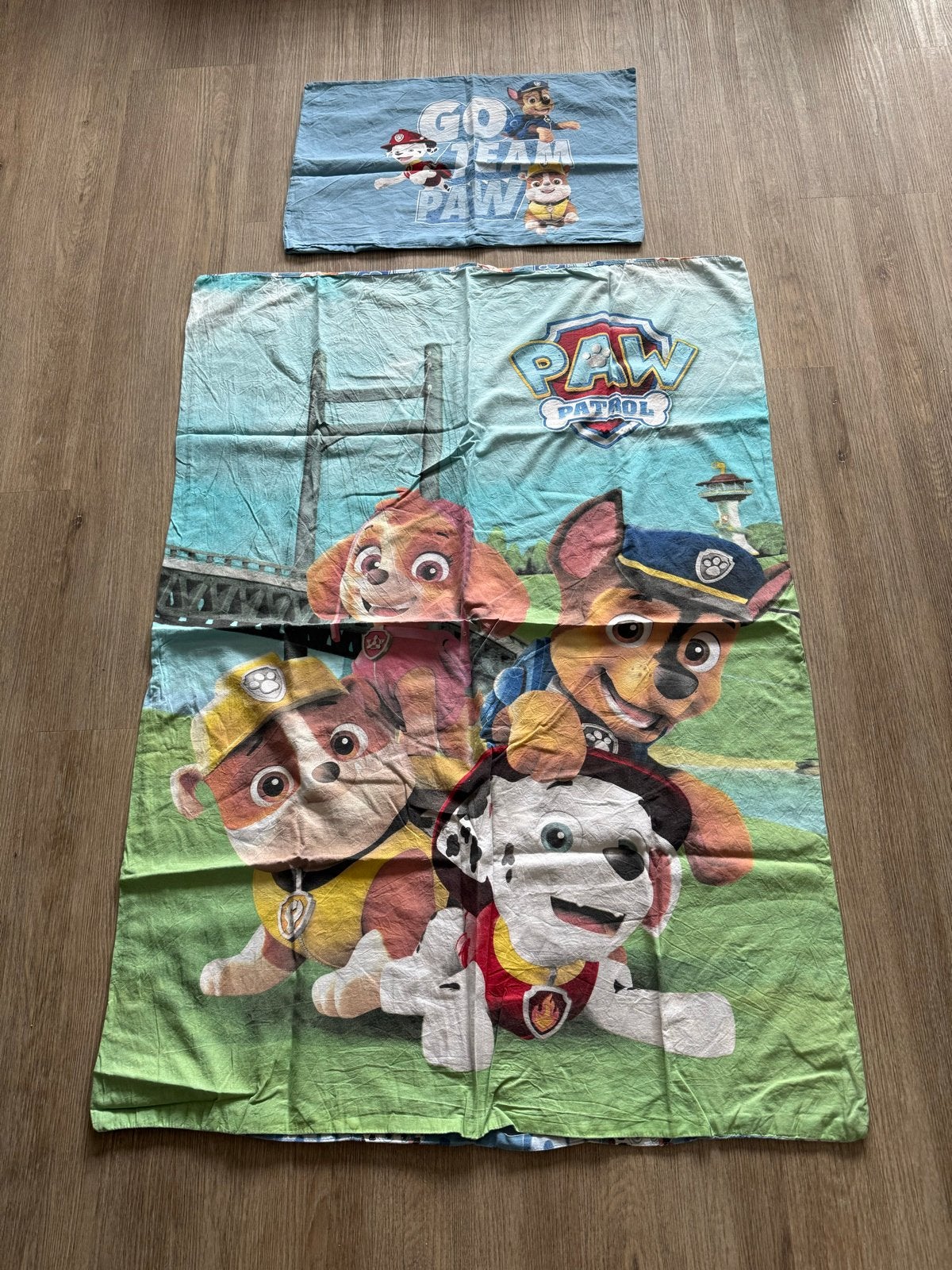 Dekbedovertrek Paw Patrol 100x135, Gebruikt, Eenpersoons, Meerkleurig, Dekbedovertrek