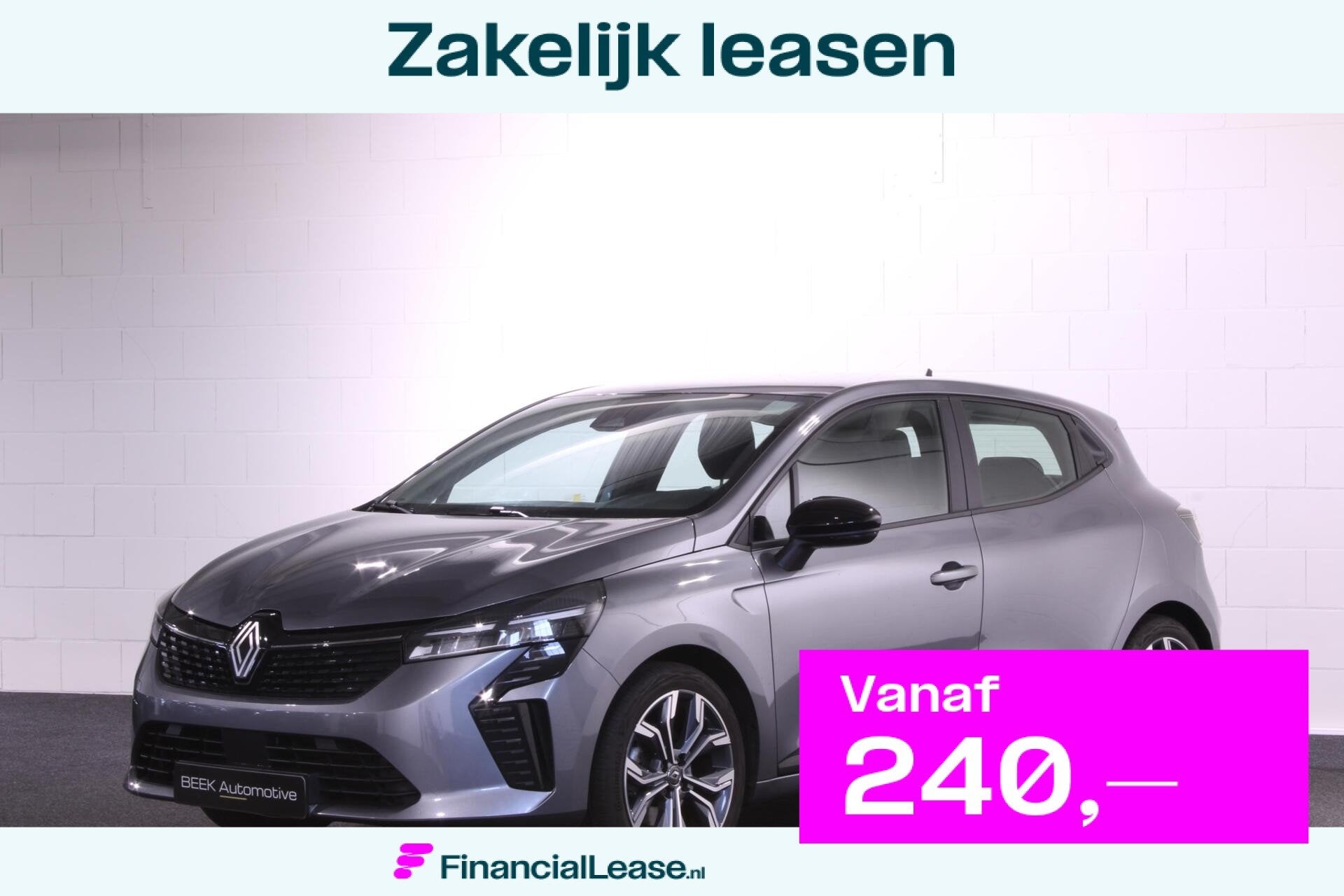 Renault Clio 1.6 E-Tech Full Hybrid 145 evolution, Stof, Gebruikt, Met garantie (alle), Hybride Elektrisch/Benzine