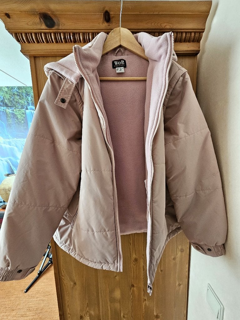 Roze jasje/bodywarmer met rits en capuchon - Maat 44, Maat 42/44 (L), Ophalen of Verzenden, Zo goed als nieuw, Jasje