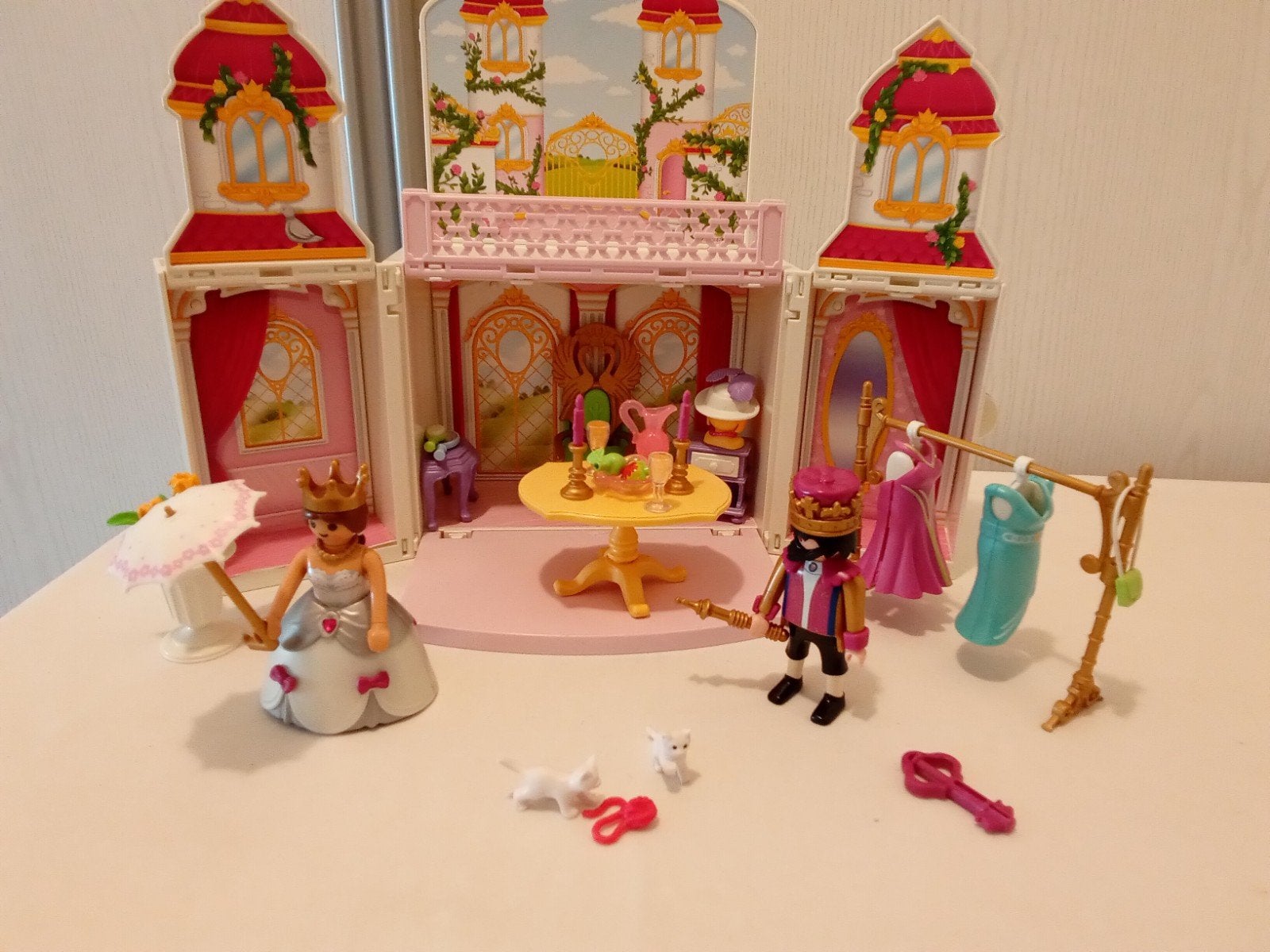 Playmobil 4898 prinses klapbox compleet, Gebruikt, Complete set, Overige typen, Ophalen of Verzenden