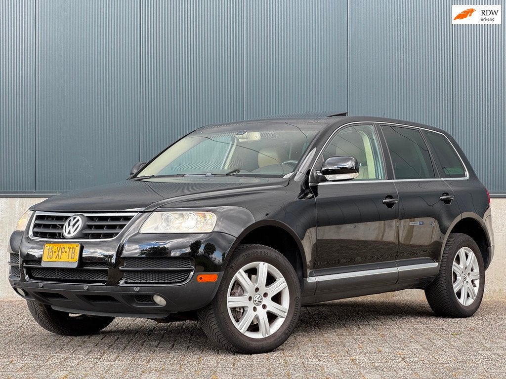 Volkswagen Touareg 3.2 V6|XENON|LEDER|SCHUIFDAK|STOELVERW|AU, Auto's, Automaat, Gebruikt, Electronic Stability Program (ESP), Zwart