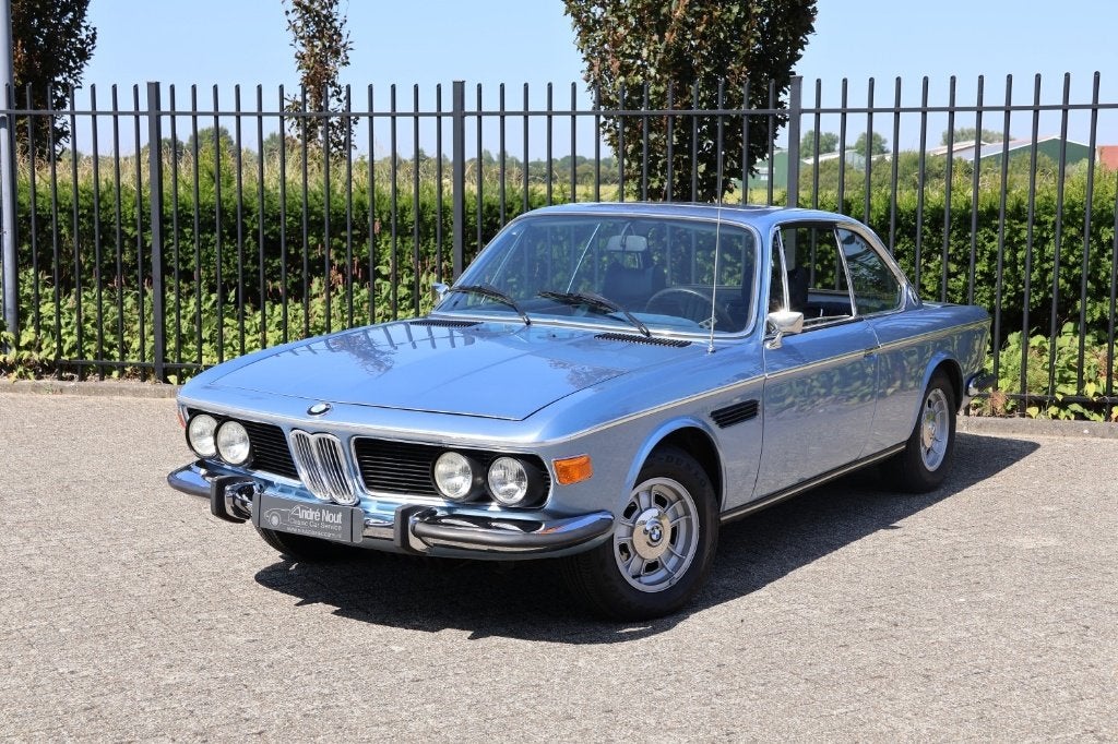 BMW 3.0 CS 1973 Blauw, Achterwielaandrijving, Leder, Bedrijf, Blauw