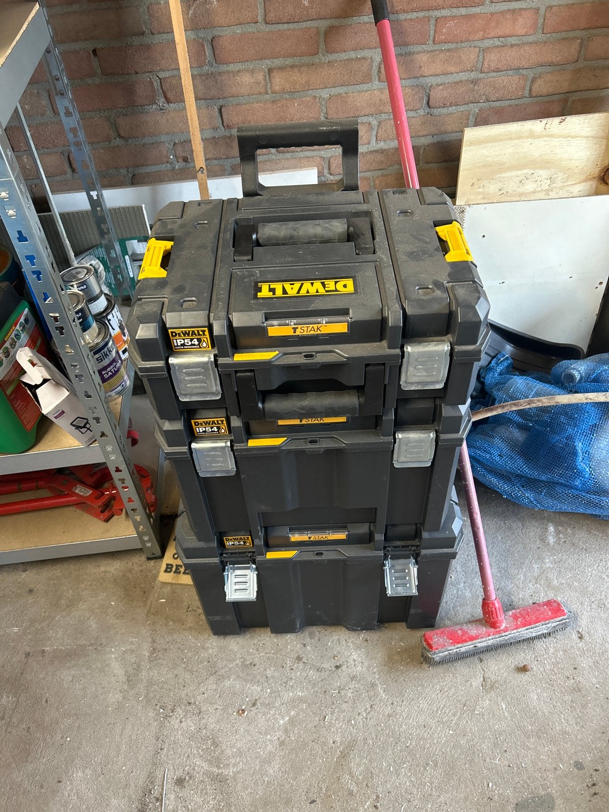 DeWalt TSTAK Gereedschapskist op wielen - IP54, Ophalen, Zo goed als nieuw, Gereedschapsopslag, DeWalt