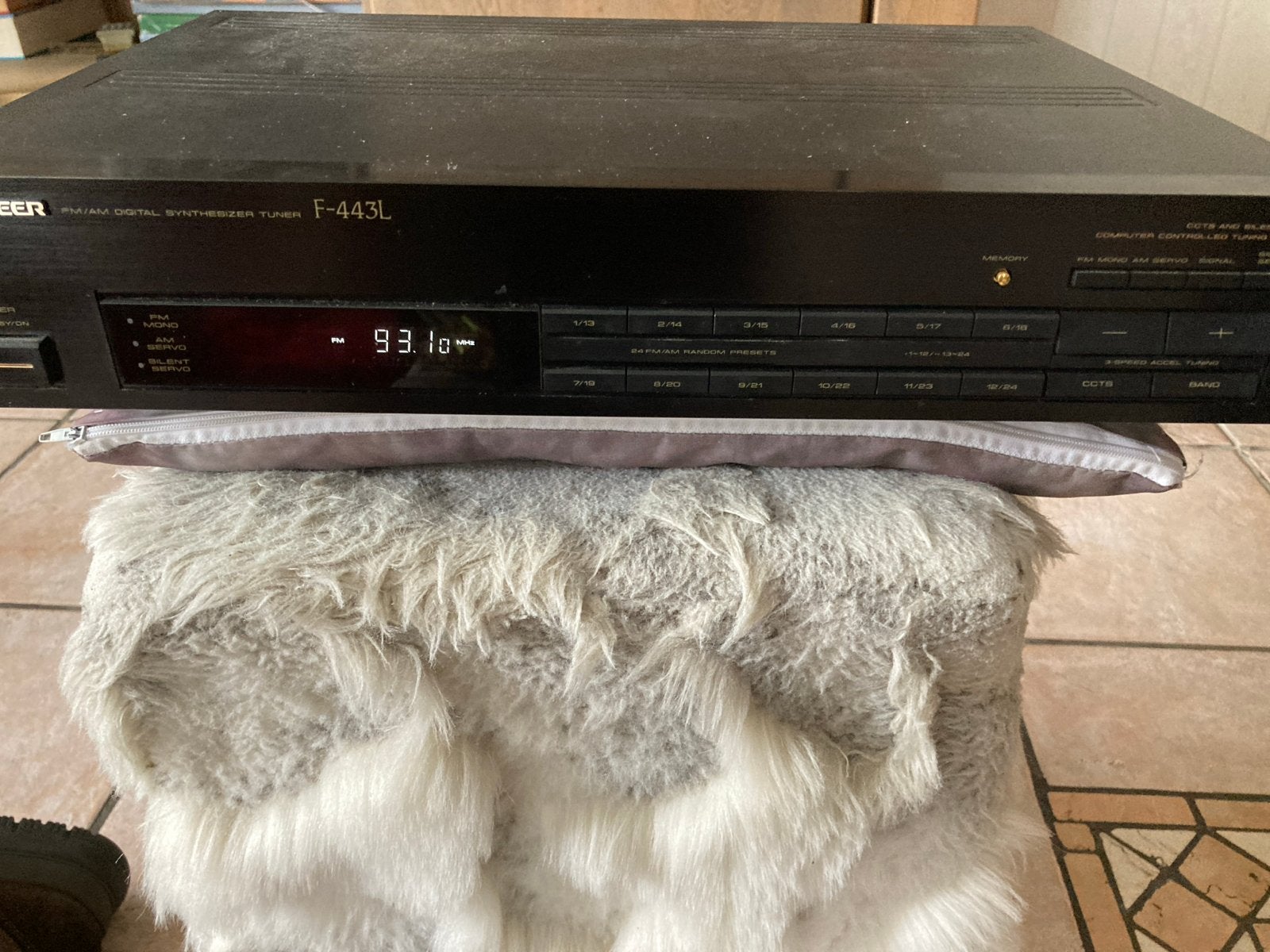 Pioneer F-443L FM/AM Digitale Synthesizer Tuner, Audio, Tv en Foto, Tuners, Ophalen of Verzenden, Gebruikt, Analoog