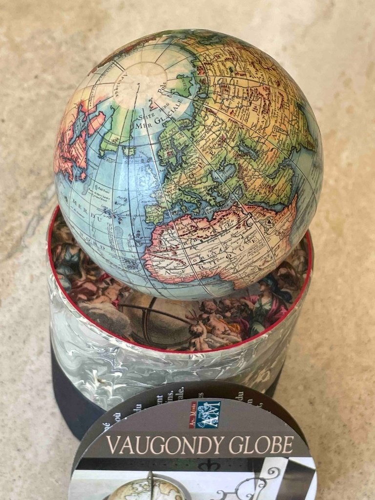 Vintage Vaugondy Bureauglobe wereldbol 1745 - Nieuw, Papier/karton, Overige typen, Nieuw, Ophalen of Verzenden