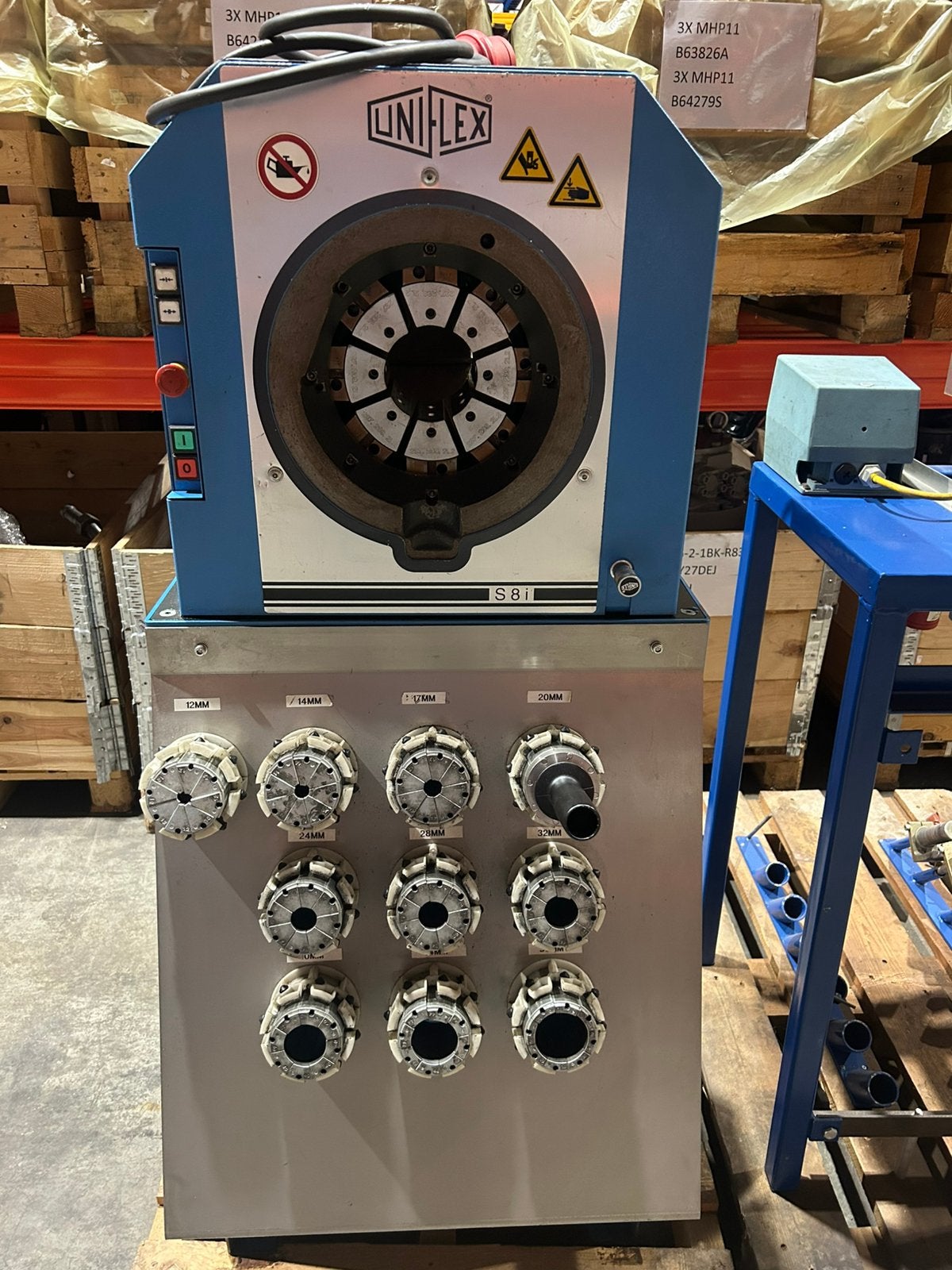 Uniflex S8i slangenpers, Ophalen