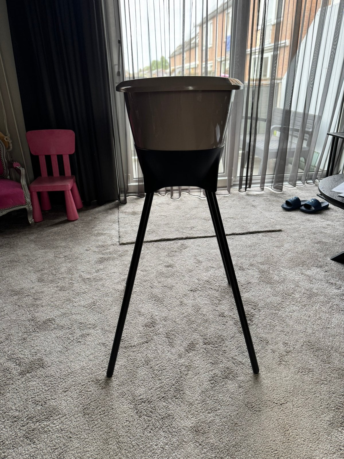 Baby badje, beige, Kinderen en Baby's, Badjes en Verzorging, Ophalen, Zo goed als nieuw, Badje, Standaard