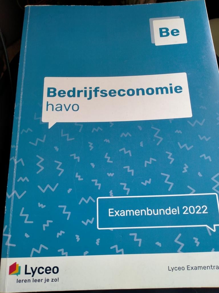 Examenbundel Bedrijfseconomie HAVO 2022, Boeken, Lyceo, HAVO, Ophalen of Verzenden, Zo goed als nieuw