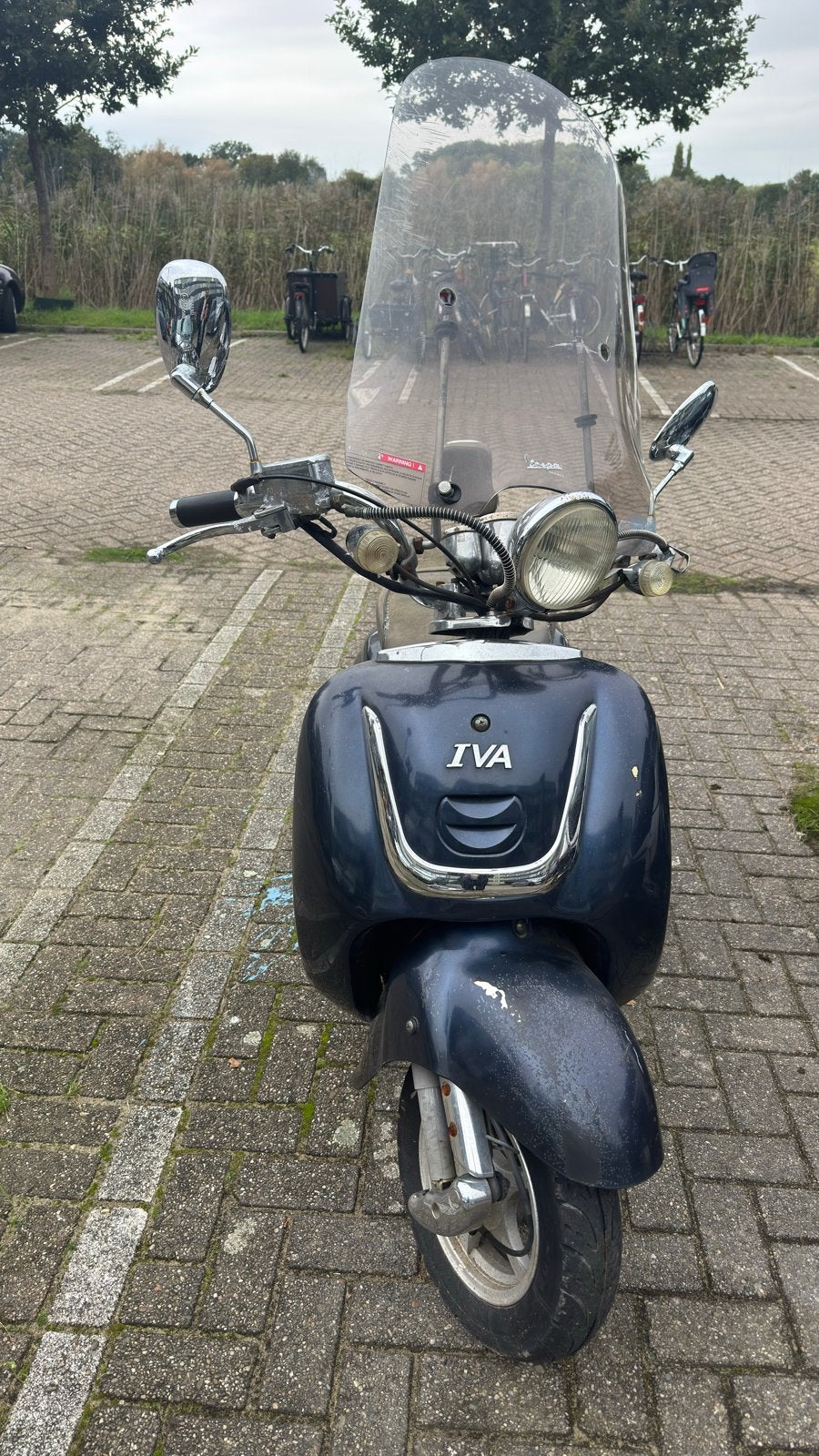 IVA Scooter - Donkerblauw met windscherm, Ophalen of Verzenden, Gebruikt, Benzine, Overige merken