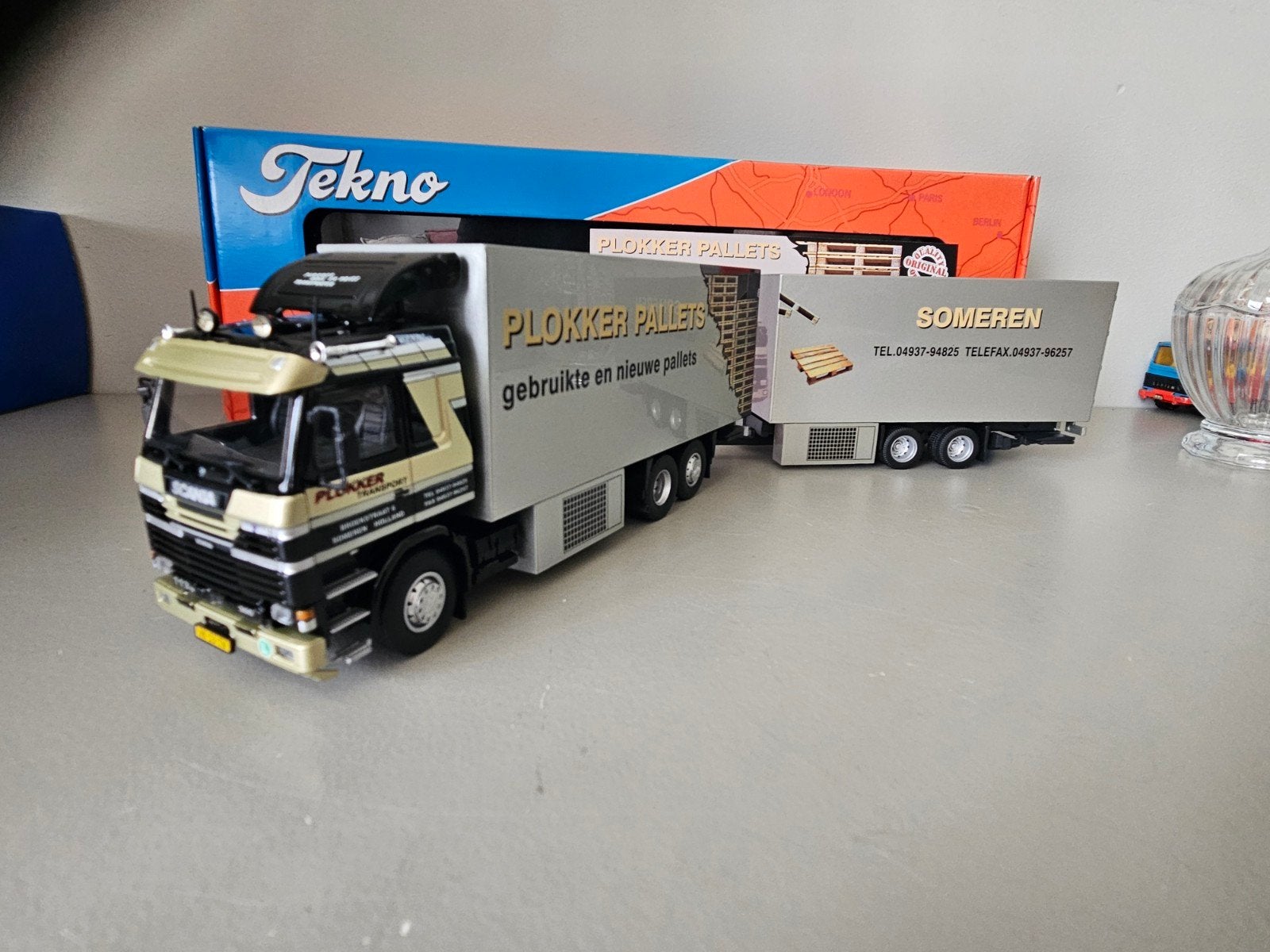 Tekno Scania 113M Plokker Someren nieuw, Ophalen of Verzenden, Nieuw, Bus of Vrachtwagen, Tekno