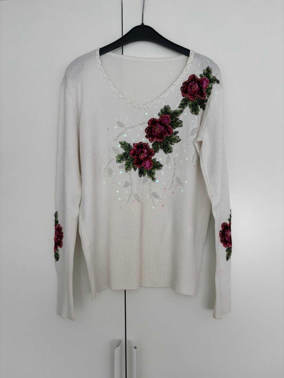 Trui, Ophalen of Verzenden, Gedragen, Maat 38/40 (M), Wit