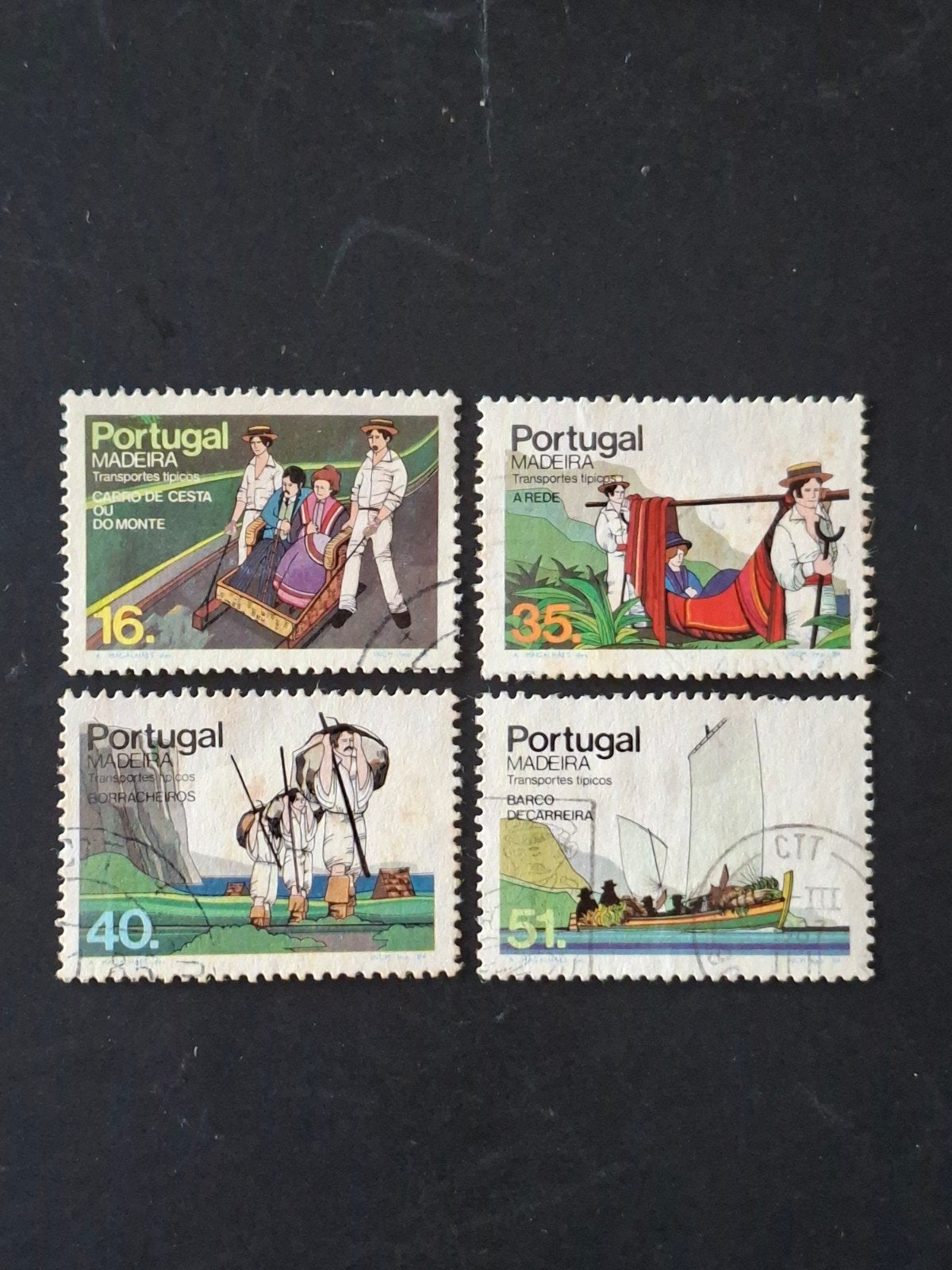 Portugal Madeira Mi 93 - 96  #1, Verzenden, Portugal, Gestempeld