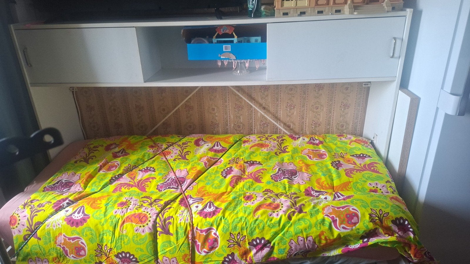 1 persoons Opklapbed in kast, Eén persoon