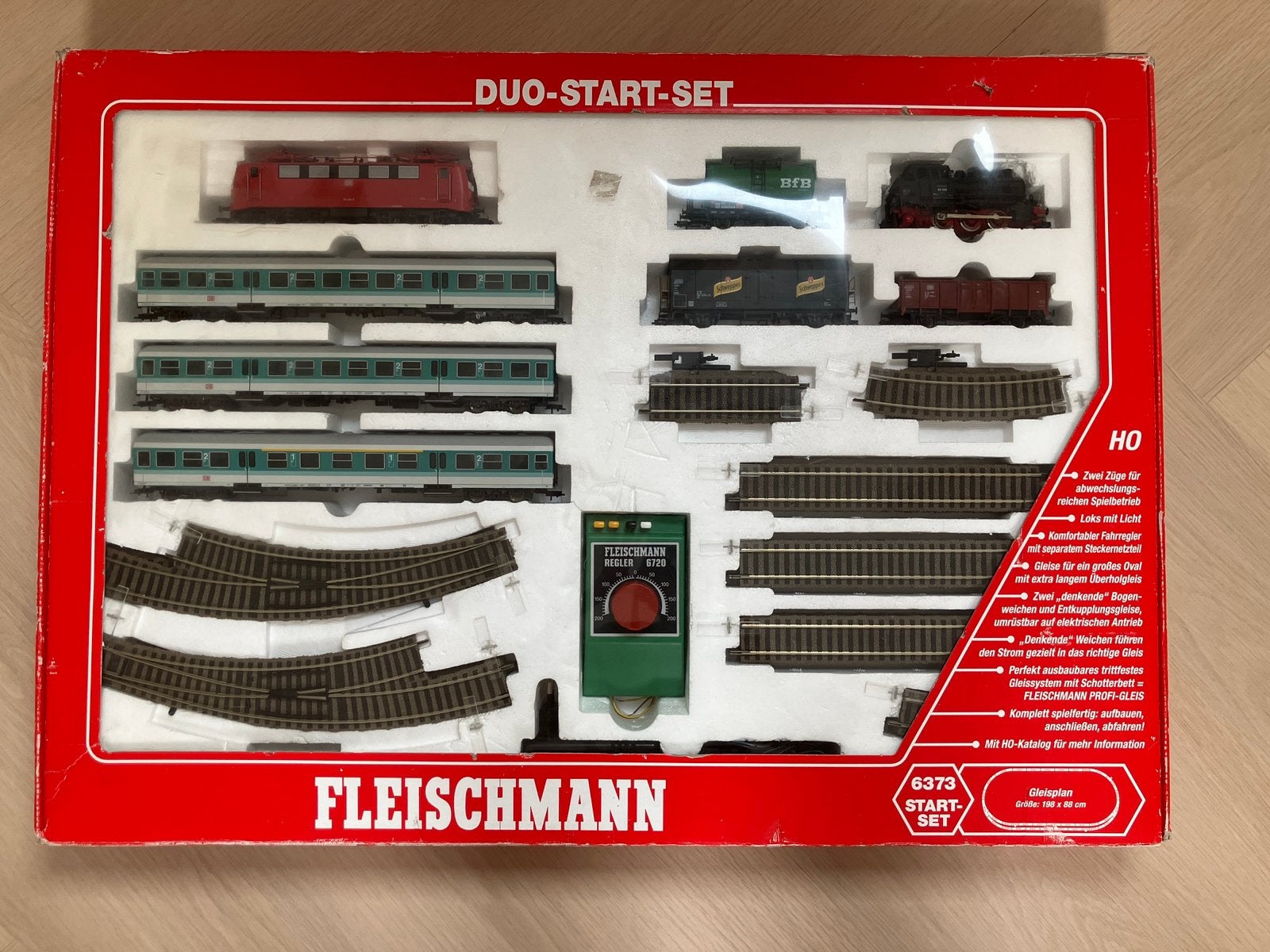 Fleischmann 6373 duo startset h0 br 141 en br 89, Treinset, Gelijkstroom, Fleischmann, Ophalen of Verzenden