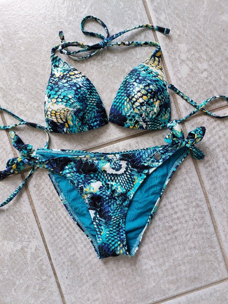 Mooie bikini mt S, als nieuw!, Ophalen of Verzenden, Zo goed als nieuw, Zwart, Bikini