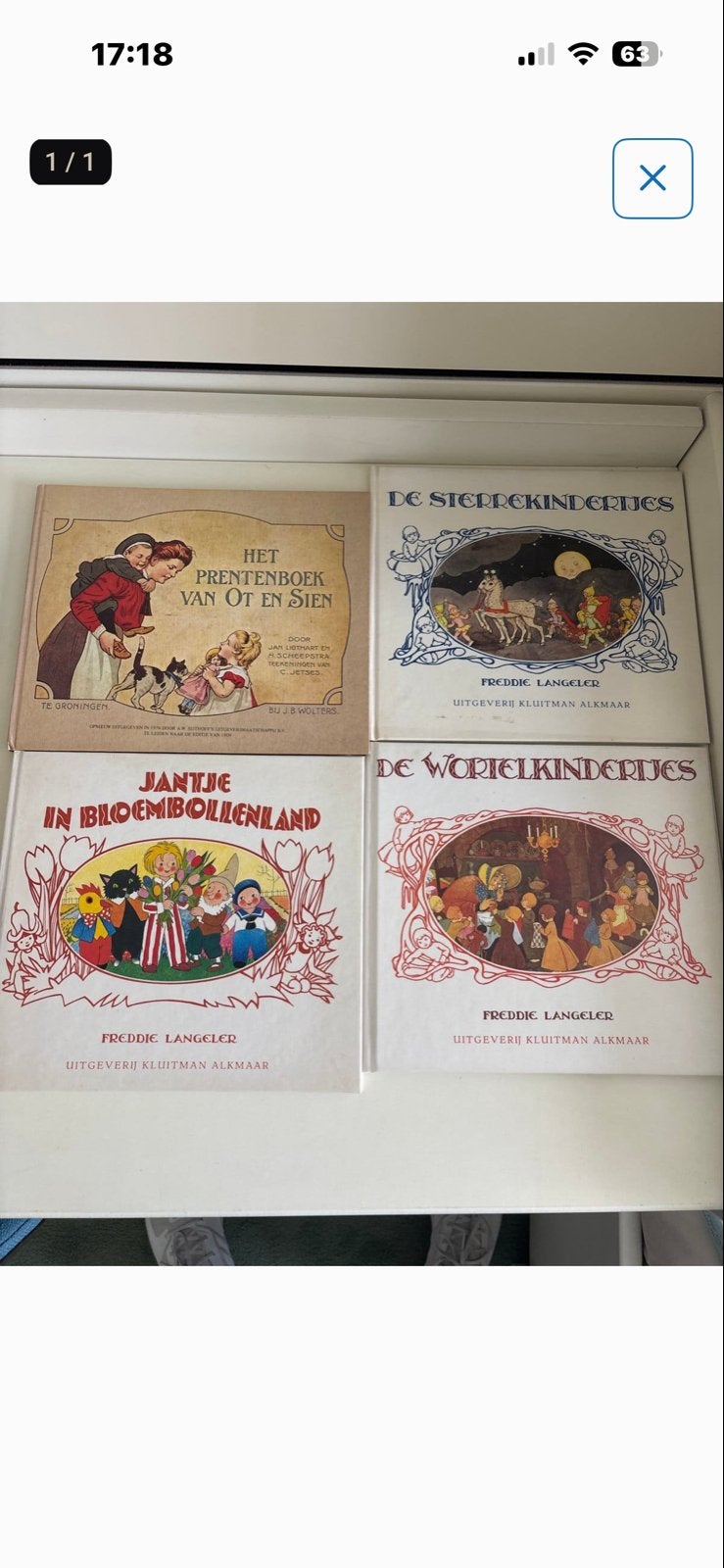 Vintage Prentenboeken: Ot en Sien, Sterrekindertjes, Jantie, Boeken, Prentenboeken en Plaatjesalbums, Ophalen of Verzenden, Gelezen