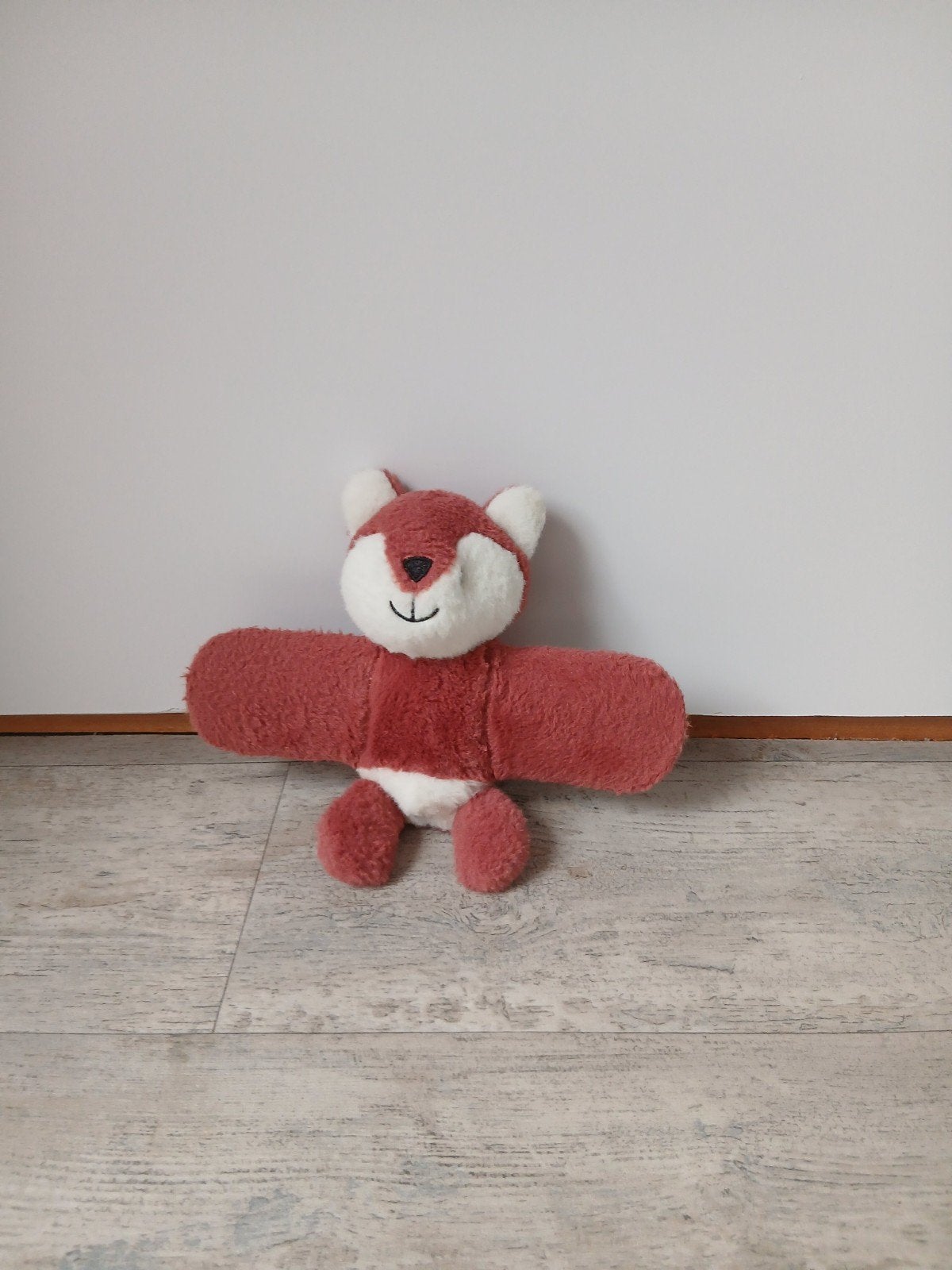 Clipband vos knuffel - knuffel die om je arm kan, Ophalen of Verzenden, Zo goed als nieuw, Rood, Vos