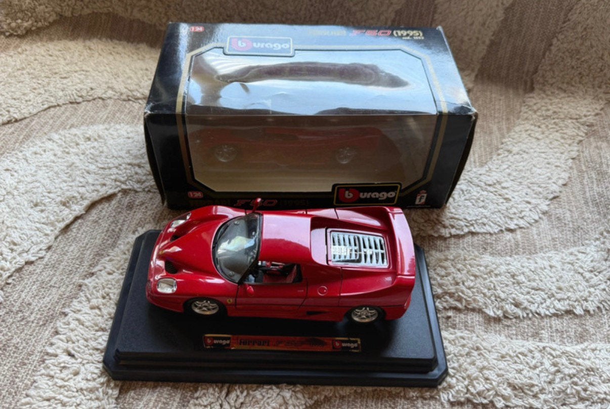 Ferrari F50 (1995) Bburago 1:24 modelauto met originele doos, Hobby en Vrije tijd, Verzenden, Gebruikt, Auto, Bburago