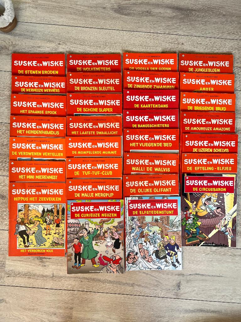 Suske en Wiske stripboeken, Willy van der Steen, Meerdere stripboeken, Ophalen, Gelezen