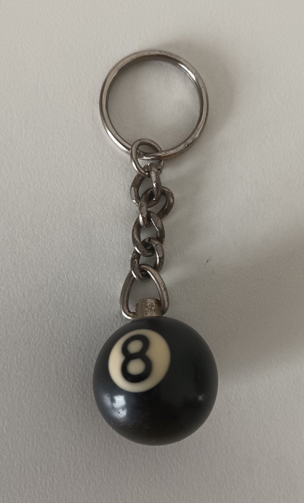 Vintage biljardbal sleutelhanger nr. 8, Verzamelen, Sleutelhangers, Ophalen of Verzenden, Nieuw