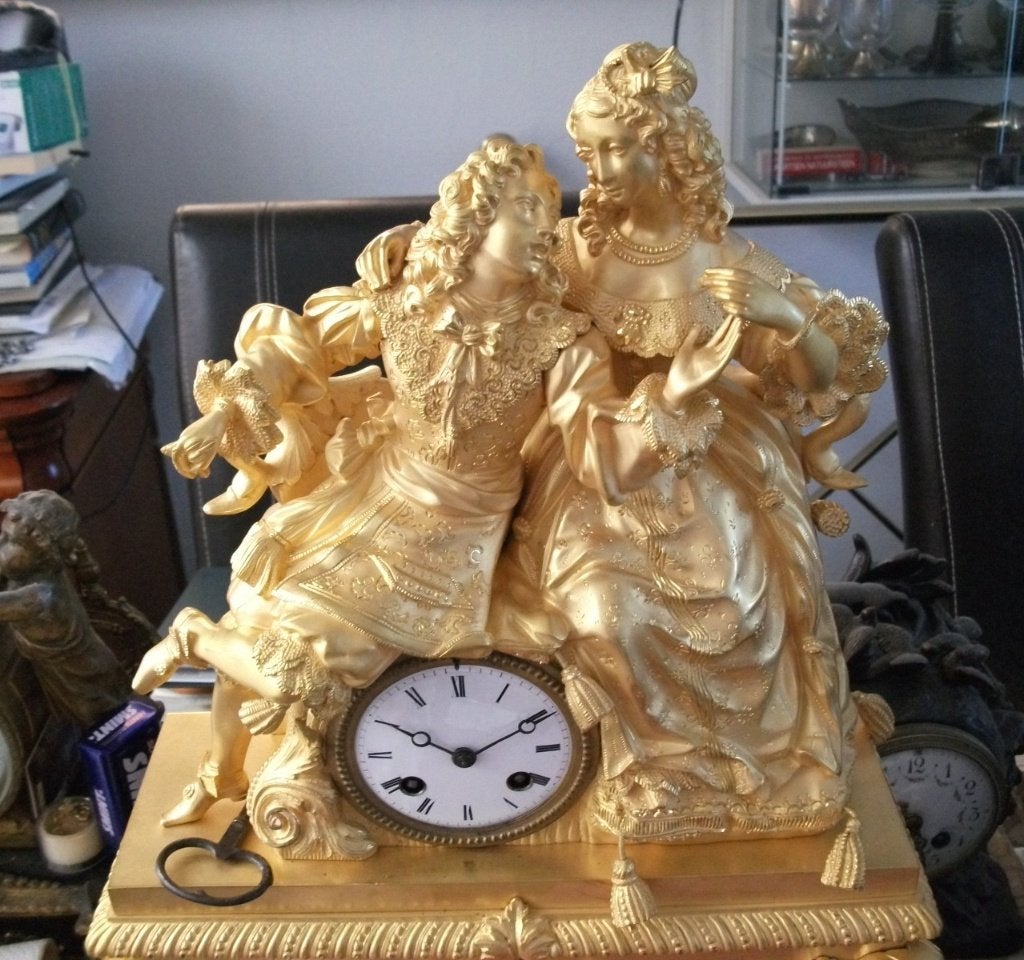 Grote Pendule van Lodewijk XIV ( 55 cm. hoog ), Antiek en Kunst, Antiek | Klokken, Ophalen of Verzenden