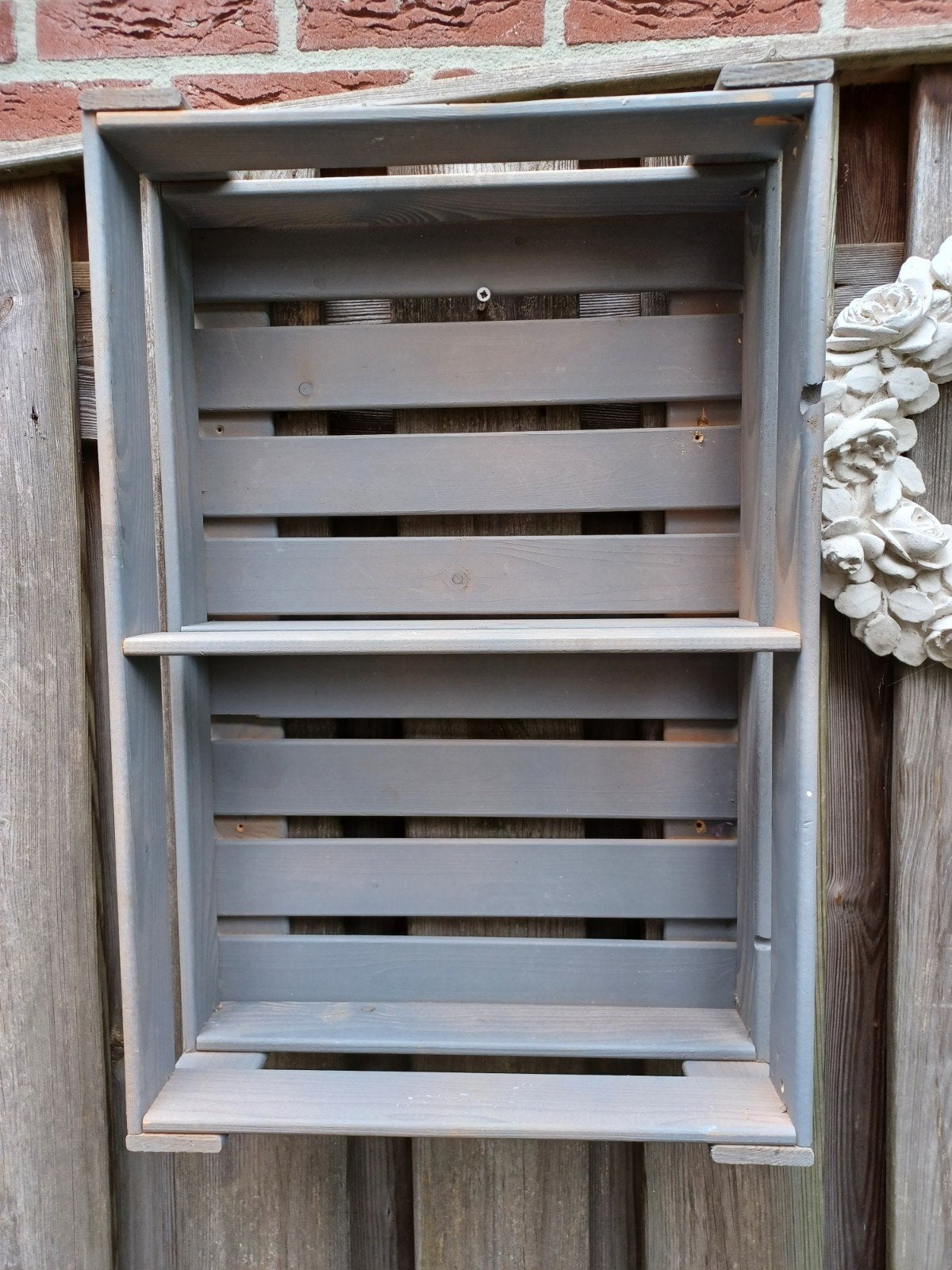 Grijze houten kist kast  veelzijdig en decoratief, Minder dan 50 cm, 50 tot 100 cm, Ophalen of Verzenden, 5 – 50