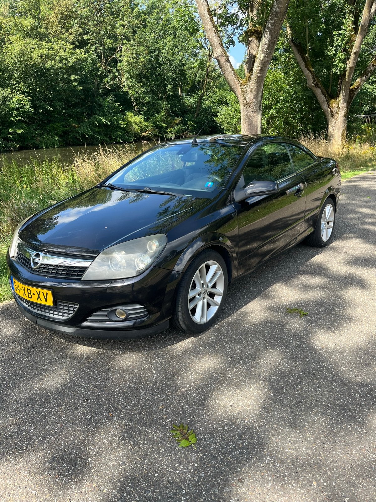 Opel Astra 1.8 16V Twintop AUT 2007 Zwart, Auto's, 4 cilinders, Cabriolet, 4 stoelen, 1796 cc
