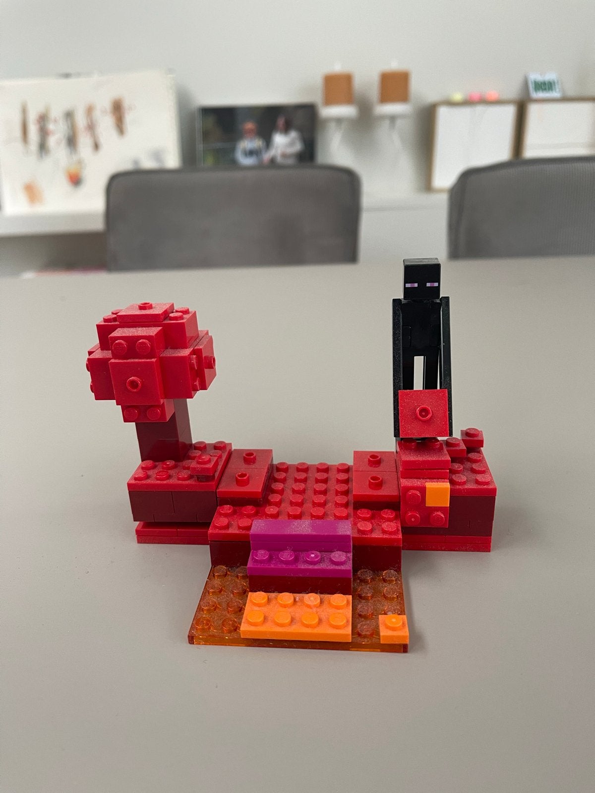 LEGO Minecraft 21279 The Enderman Tower, Ophalen of Verzenden, Zo goed als nieuw