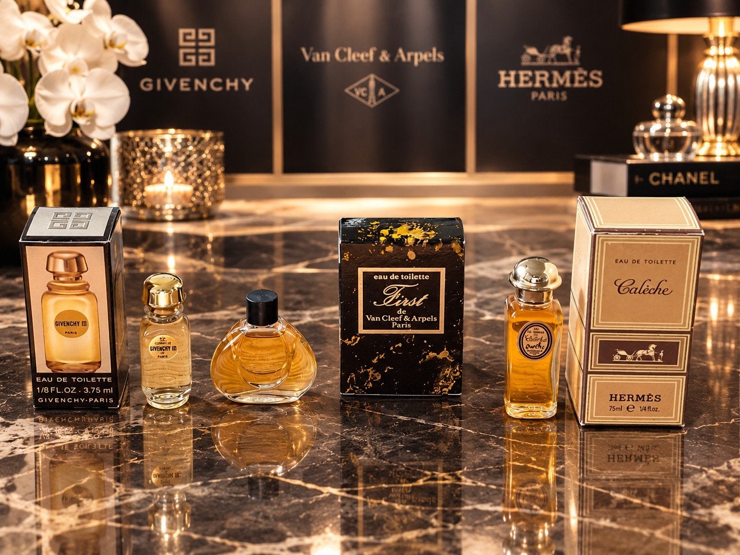 Hermés  - v.Cleef & Arpels  - Givench lll, Verzamelen, Ophalen of Verzenden, Zo goed als nieuw, Miniatuur