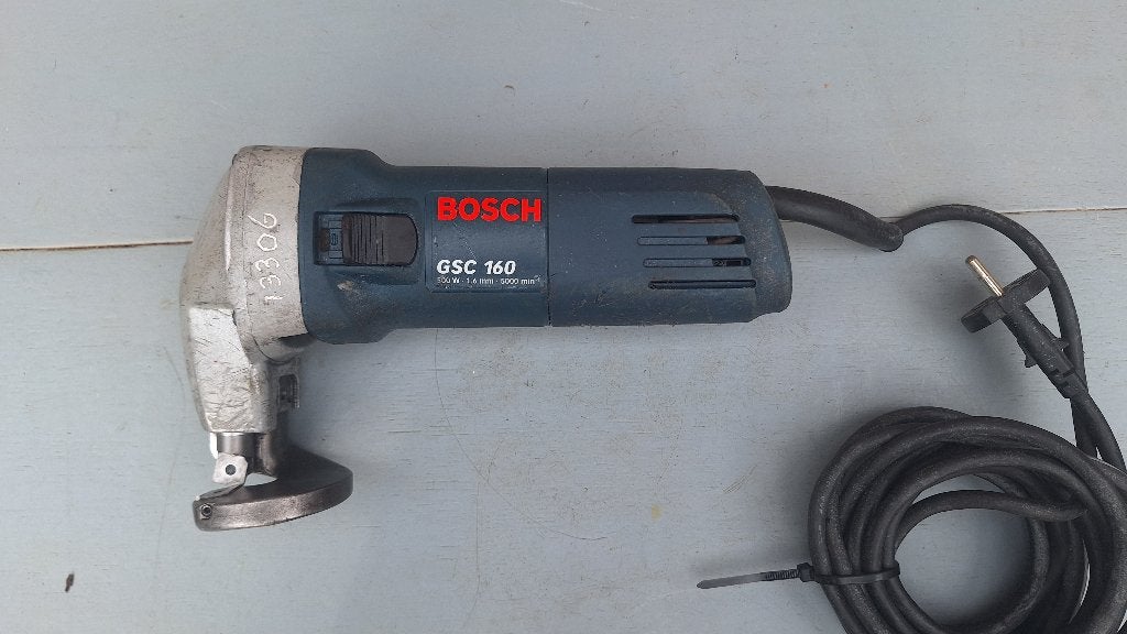 Bosch GSC160 plaatschaar, Ophalen of Verzenden, Gebruikt
