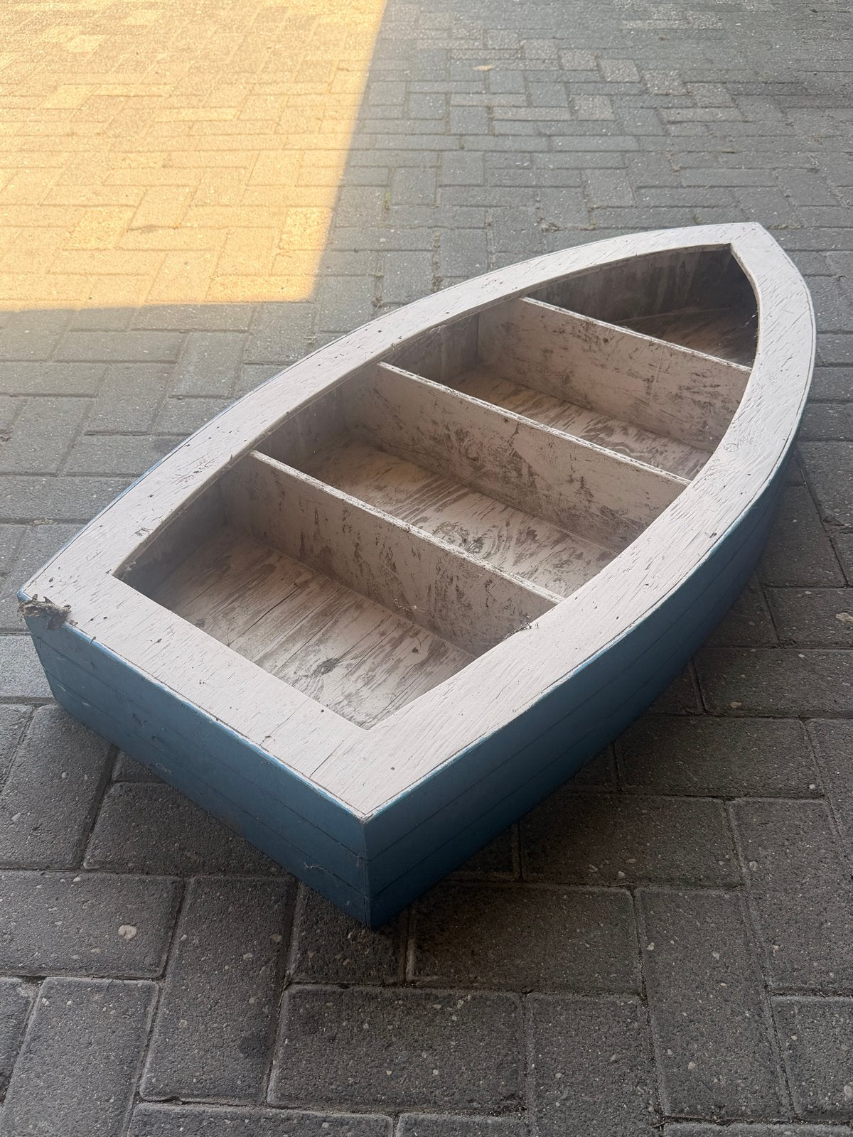 Houten decoratieboot - 130 cm lang - Opknapper, Ophalen, Gebruikt