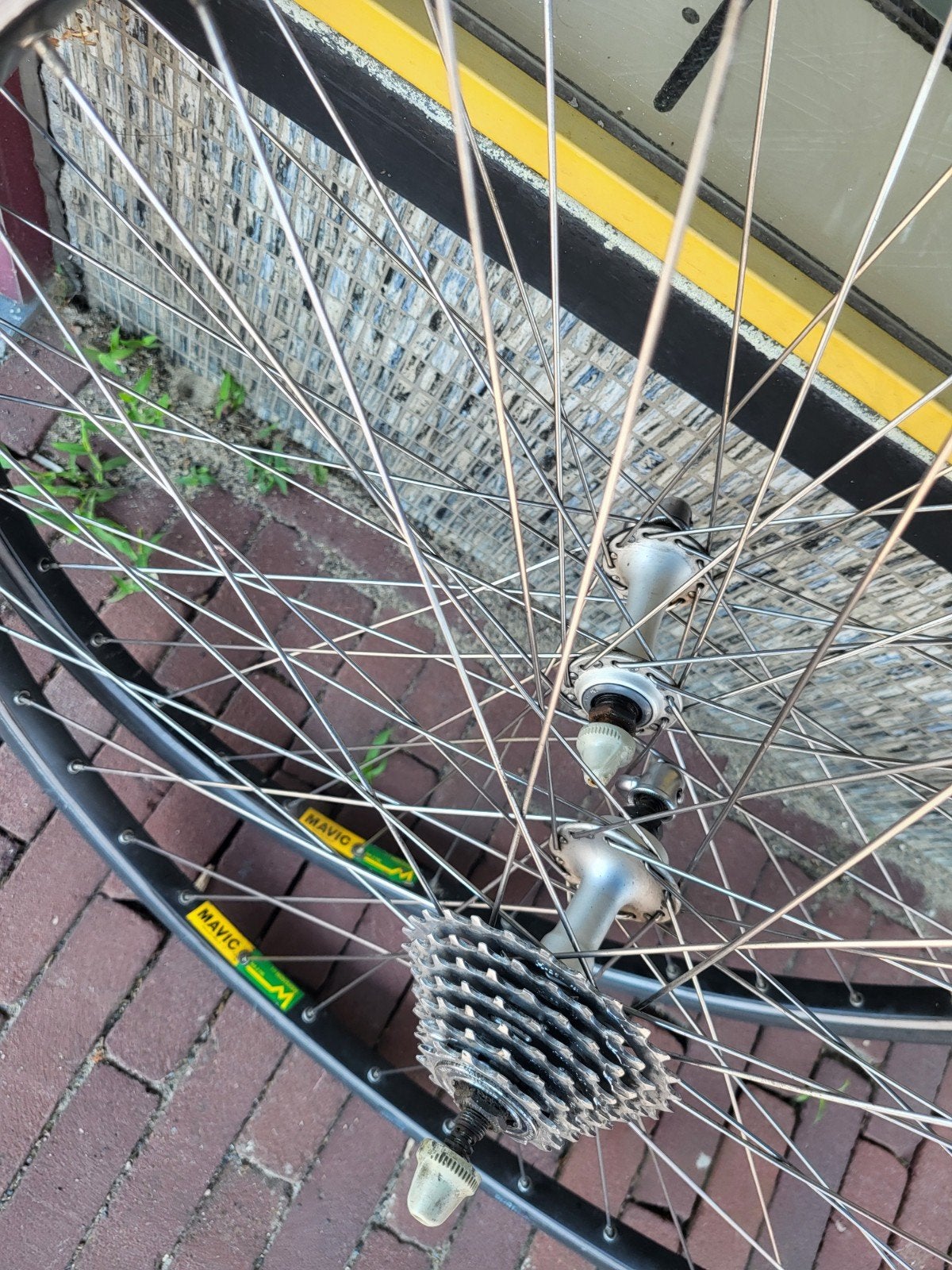 Wielset voor achter Shimano 105 7 speed Mavic Ma 2, Fietsen en Brommers, Fietsonderdelen, Gebruikt, Wiel, Racefiets, Ophalen of Verzenden