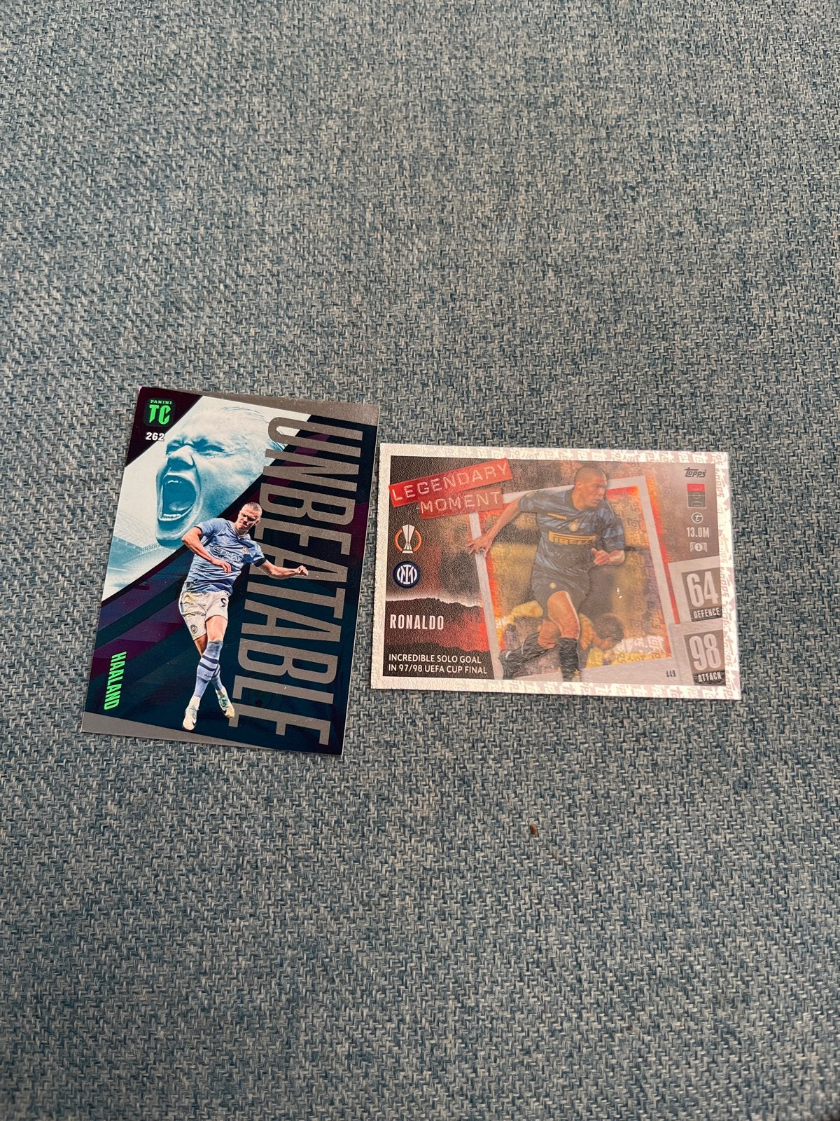 Haaland & Ronaldo Voetbalplaatjes - Topps Match Attax, Verzamelen, Sportartikelen en Voetbal, Ophalen of Verzenden, Zo goed als nieuw