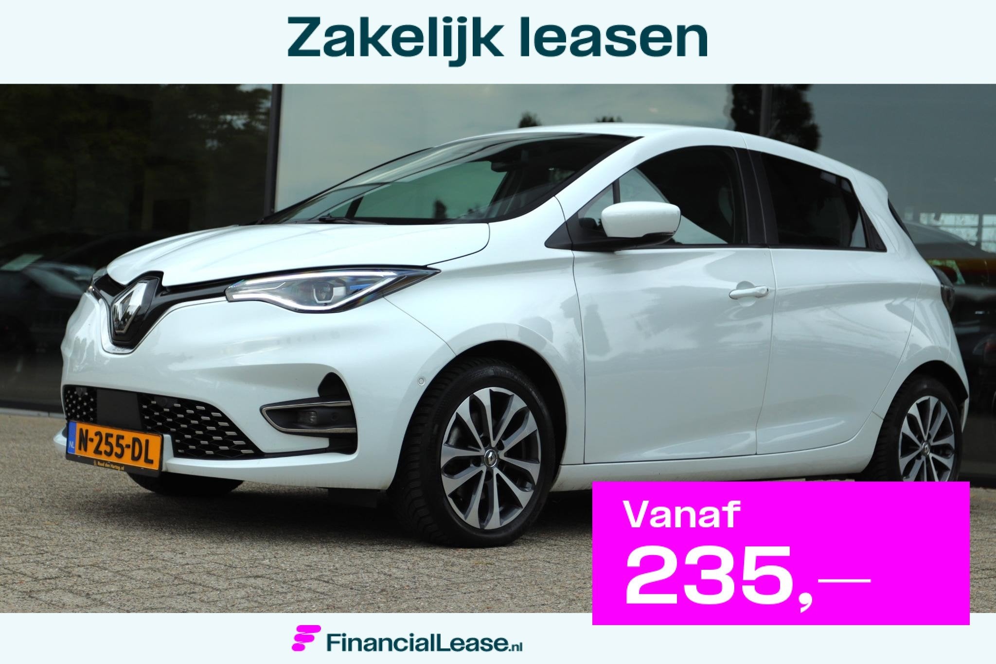 RENAULT ZOE R135 INTENS 52 KWH SOH 93.8% | KOOPACCU | CARPLA, 136 pk, Gebruikt, Wit, Origineel Nederlands