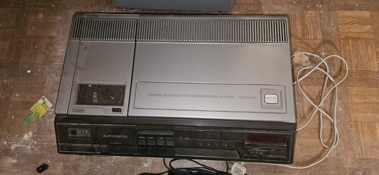 Philips N1700 Long Play Video Cassette Recorder VCR, Ophalen, Gebruikt, VHS-speler of -recorder